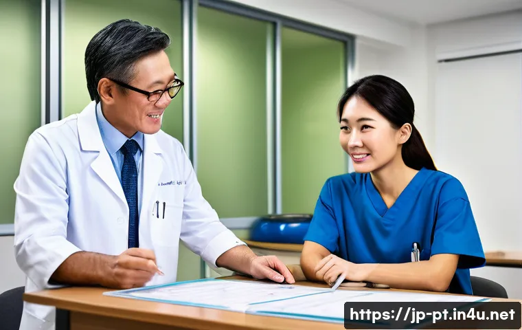 심장재활치료법 - **A Heartfelt Consultation: Tailored Rehabilitation Plan**
    A middle-aged Japanese man, dressed i...